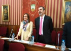 Mario Díez y Rosario Pérez Pardo como concejales de UPyD en el Pleno municipal.